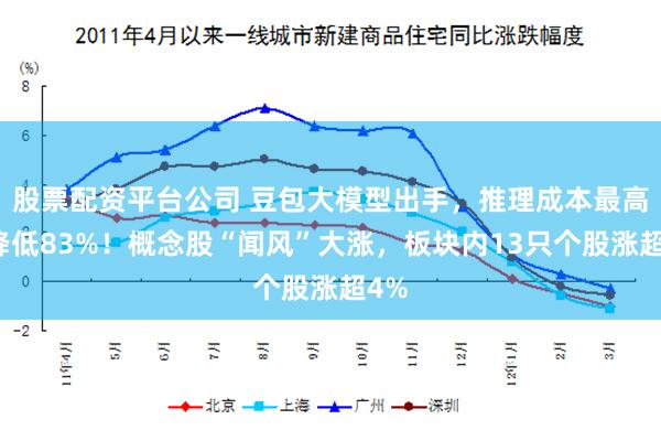 股票配资平台公司 豆包大模型出手，推理成本最高可降低83%！概念股“闻风”大涨，板块内13只个股涨超4%