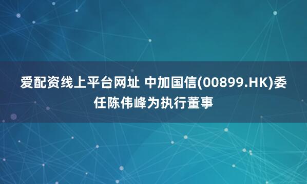 爱配资线上平台网址 中加国信(00899.HK)委任陈伟峰为执行董事